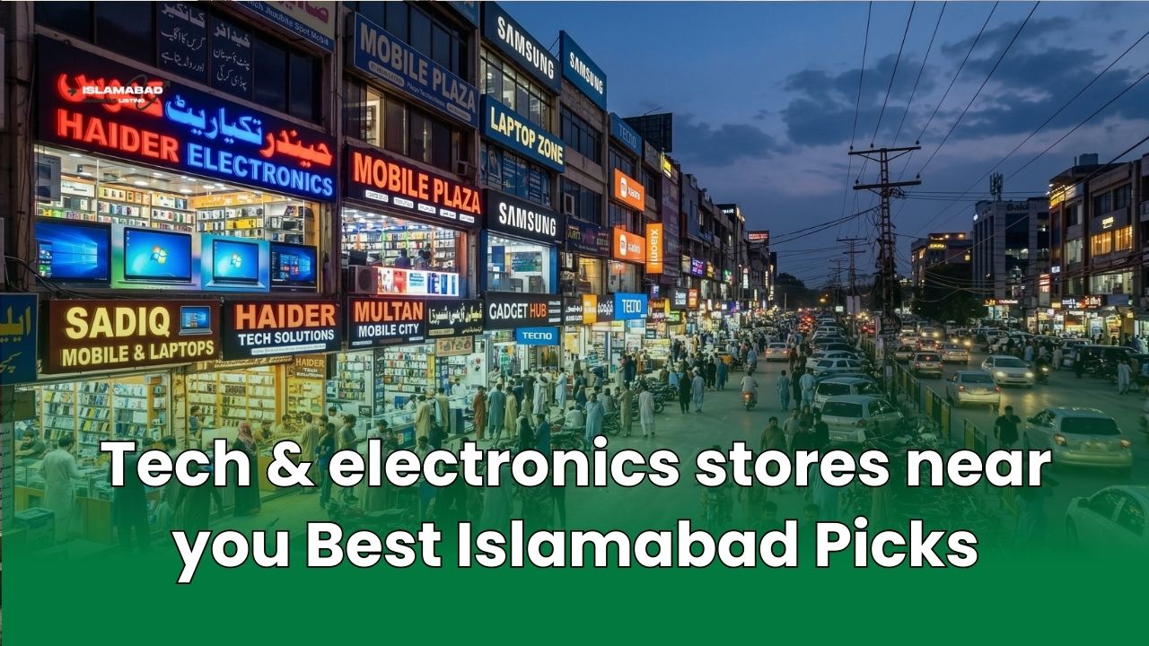Tech & electronics stores near you: Best Islamabad Picks 2026