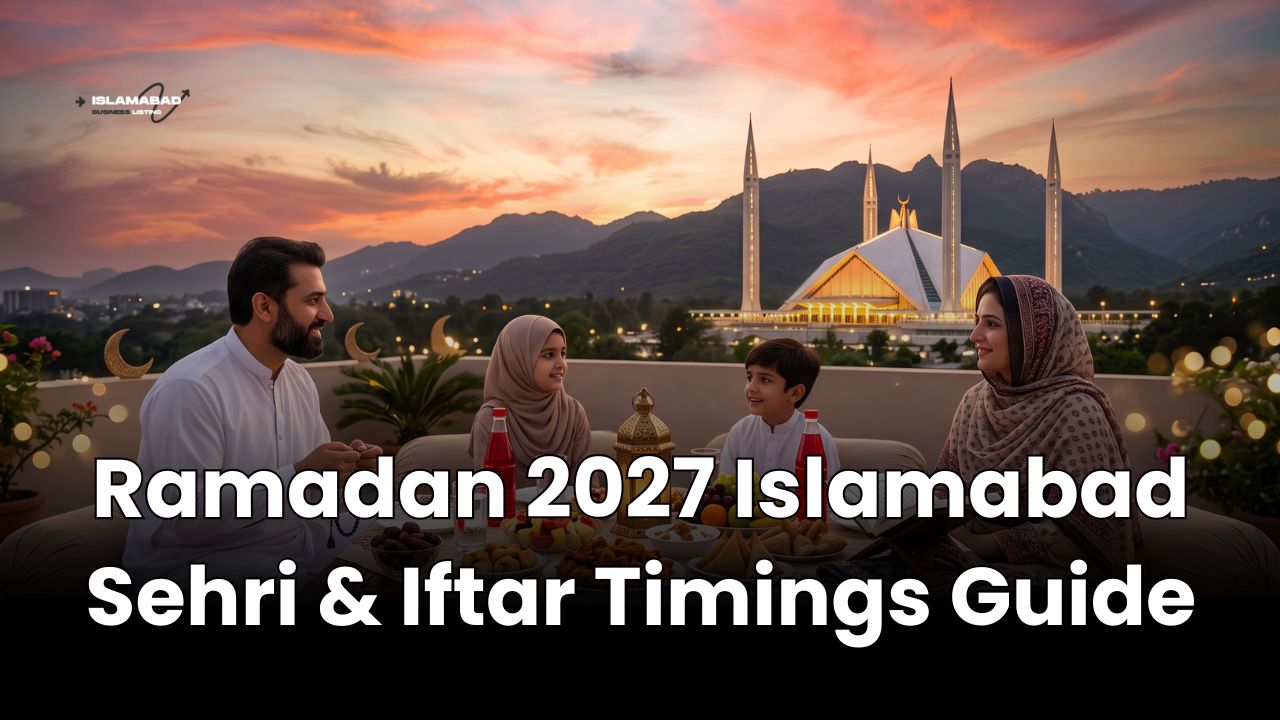 Ramadan 2027 Islamabad – Sehri & Iftar Timings Guide